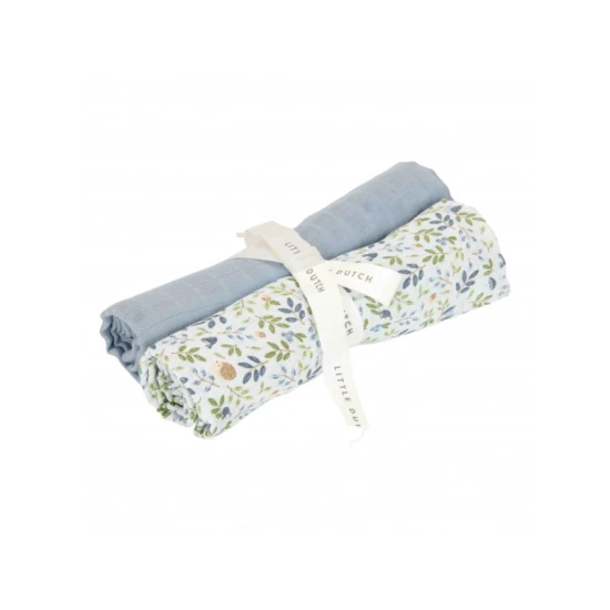Little Dutch Plienky 70x70cm Forest Adventure & Denim Blue 2 ks