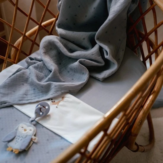 Little Dutch Plienky 70x70cm Pure Denim Blue