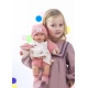 Llorens Bábika so zvukmi a mäkkým telom Carla v kvetovaných šatách 42 cm