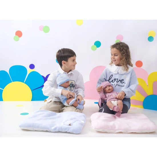Llorens Bábätko s celovinylovým telom chlapček 43 cm