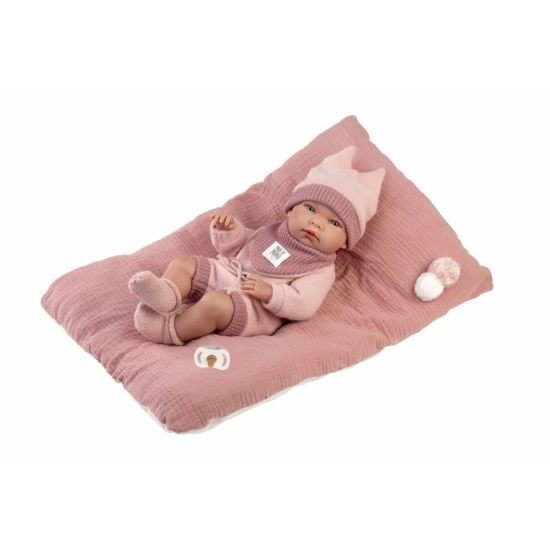 Realistické vinylové bábätko Llorens 40 cm s detailným telom a možnosťou kúpať
