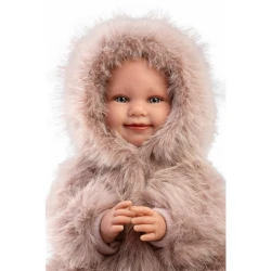 Llorens Bábätko s mäkkým telom a zvukmi v huňatom overale 45 cm