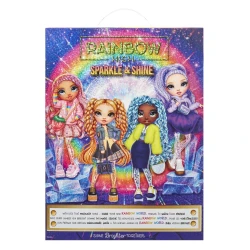 Rainbow High Sparkle a Shine Fashion bábika Viola Purple