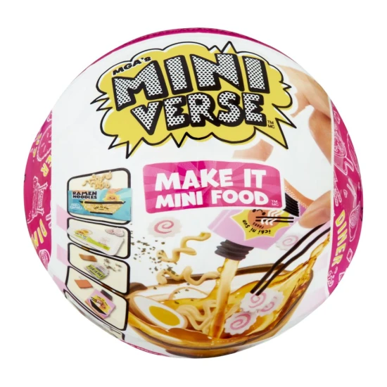 MGA’s Miniverse Mini Food Séria 2B – mini replika jedla a nápojov s realistickými detailmi