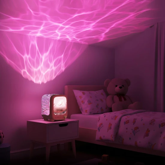 Nočné svetlo a reproduktor MOB Wavy Light Abyss