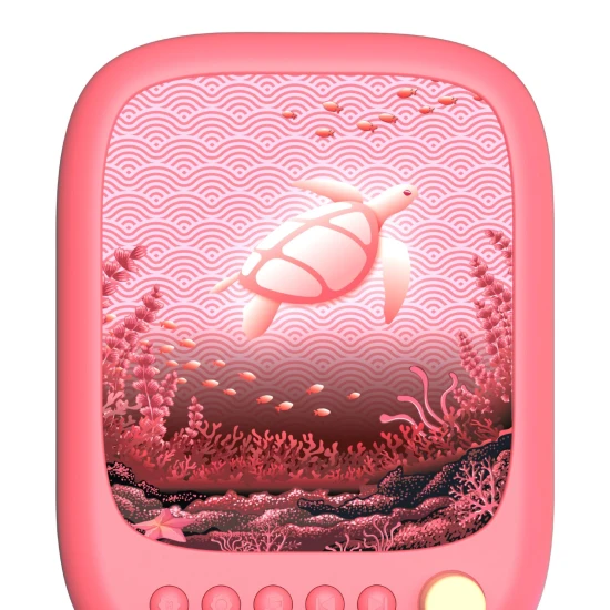 Nočné svetlo a reproduktor MOB Wavy Light Coral