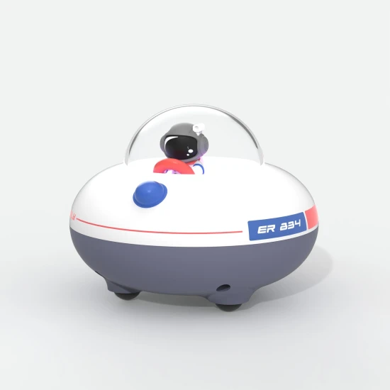 Bluetooth reproduktor Cosmo Bubbly s futuristickým dizajnom a svetelnými efektmi.