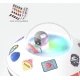 Bluetooth reproduktor Cosmo Bubbly s futuristickým dizajnom a svetelnými efektmi.