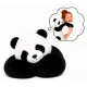Magic Baby Záťažový plyšák Panda Moki 65 cm Magic Baby Záťažový plyšák Panda Moki 65 cm