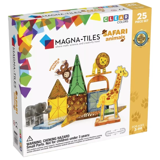 Preskúmajte africkú divočinu s magnetickou stavebnicou.