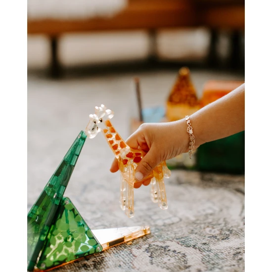 Preskúmajte africkú divočinu s magnetickou stavebnicou.