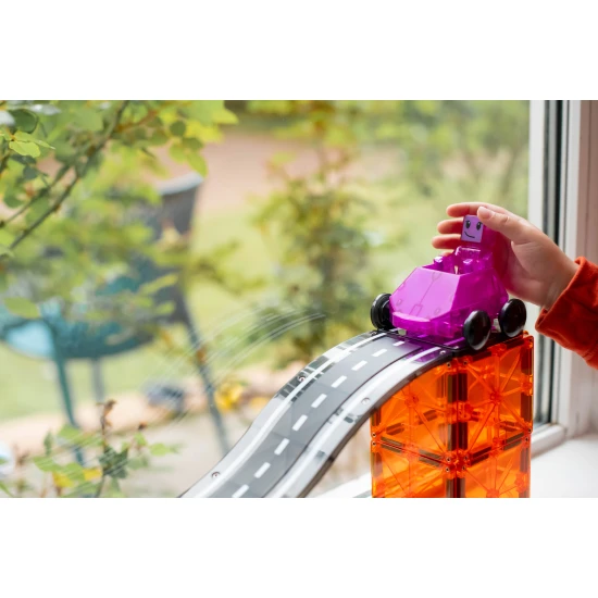 Magnetická stavebnica Downhill Duo 40 dielov. Skvelý darček pre deti, ktoré milujú autá.