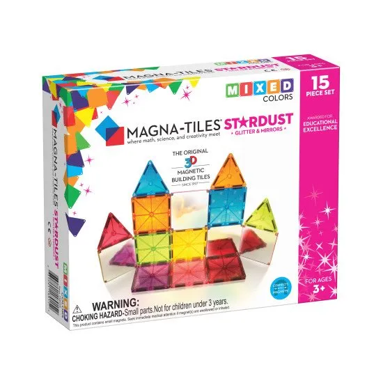 Vytvorte si trblietavé hrady a veže s MAGNA-TILES® Stardust.