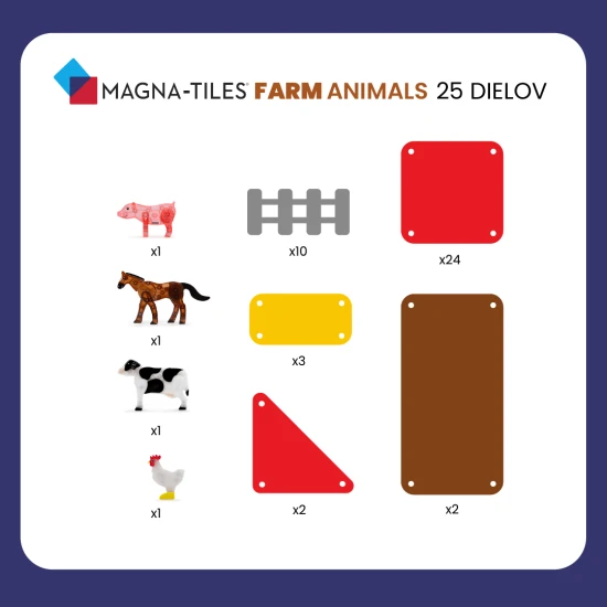 S magnetickou stavebnicou si postavíte vlastnú farmu.