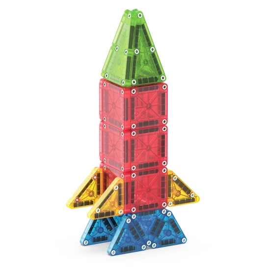 Magnetická stavebnica MAGNA-TILES vhodná na cestovanie.