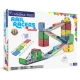 Magnetická stavebnica MAGNA-TILES Rail Racers Deluxe – detská pretekárska dráha s guličkami, koľajnicami a rampami