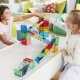Magnetická stavebnica MAGNA-TILES Rail Racers Deluxe – detská pretekárska dráha s guličkami, koľajnicami a rampami