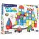 Magnetická stavebnica MAGNA-TILES City Center – 110 dielov s cestami, schodmi, autami a mestskými prvkami