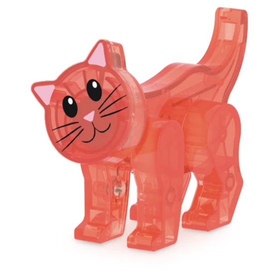 Magnetická stavebnica MAGNA-TILES Cat Tree – mačací strom s figúrkou, microMAGS dielikmi a dekoráciami