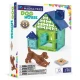 Magnetická stavebnica MAGNA-TILES Dog House – detský psí domček s figúrkou a dekoráciami