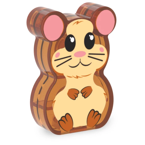 Magnetická stavebnica MAGNA-TILES Hamster Ball – 13 dielov vrátane loptičky a figúrky škrečka