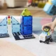 Magnetická stavebnica Magna-Tiles Police Patrol – detské policajné vozidlo s figúrkou a semaforom