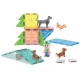 Magnetická stavebnica MAGNA-TILES Puppy Park – detská stavebnica so šteniatkami, bazénom a výbehom