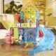 Magnetická stavebnica MAGNA-TILES Pet Playhouse – detský domček pre zvieratá so šmykľavkou, figúrkami a doplnkami