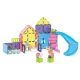 Magnetická stavebnica MAGNA-TILES Pet Playhouse – detský domček pre zvieratá so šmykľavkou, figúrkami a doplnkami