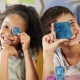 Magnetická stavebnica MAGNA-TILES Travel Set Deluxe – 55 mini dielikov v plechovom puzdre pre hru na cestách