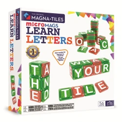 Magnetická stavebnica microMAGS LEARN Letters 56 dielov