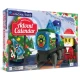 Magnetická stavebnica MAGNA-TILES Adventný kalendár – 34 dielikov s vianočnými motívmi, figúrkami a mikropodvozkom