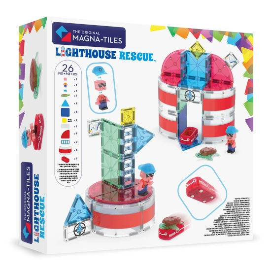 Magnetická stavebnica Lighthouse Rescue 26 dielov