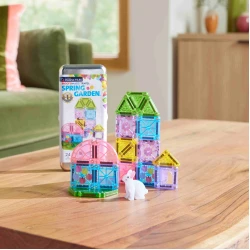 Magnetická stavebnica microMAGS Spring Garden Travel Set 24 dielov