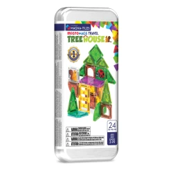 Magnetická stavebnica microMAGS Treehouse Travel Set 24 dielov