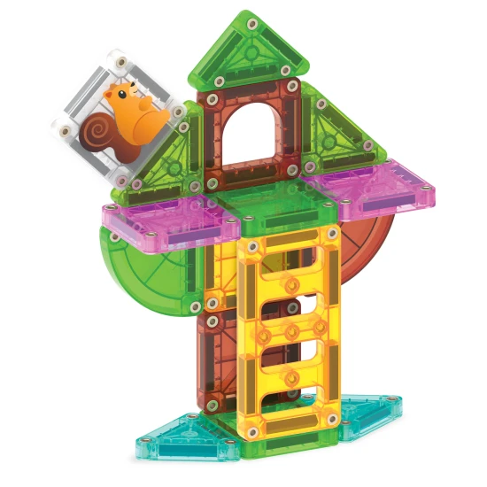 Magnetická stavebnica microMAGS Treehouse Travel Set 24 dielov