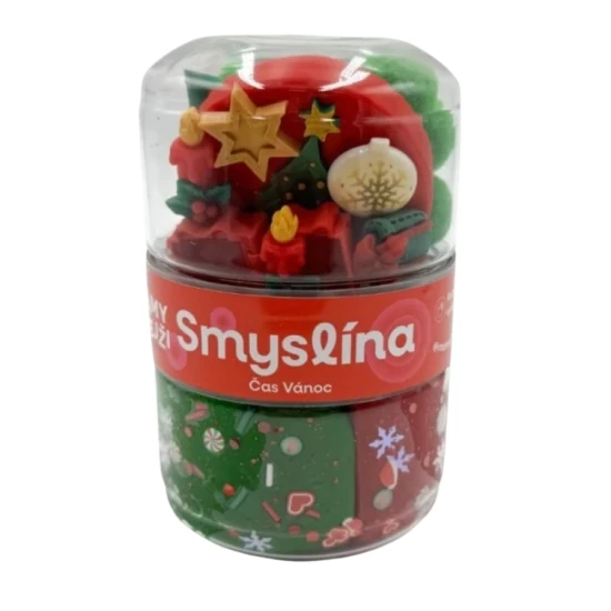 Smyslína – Čas Vianoc s Mamolínou, domáca modelína s trblietkami a eko doplnkami