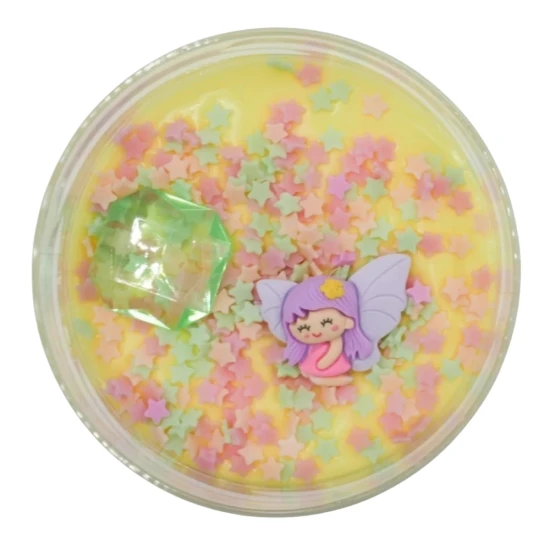 Penový sliz Slizáčik Víla s konfetami, drahokamom a figúrkou víly