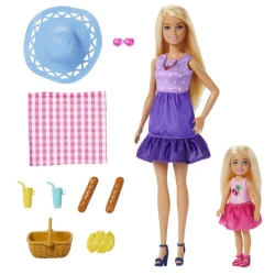 Barbie bábiky Malibu a Chelsea na pikniku Barbie bábiky Malibu a Chelsea na pikniku