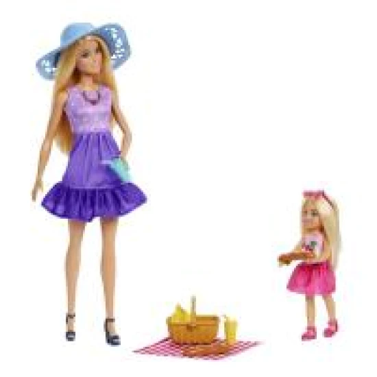 Mattel Barbie bábiky Malibu a Chelsea na pikniku 25JBF43