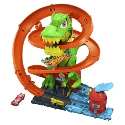 Hot Wheels City T. Rex útok na hasičskú stanicu