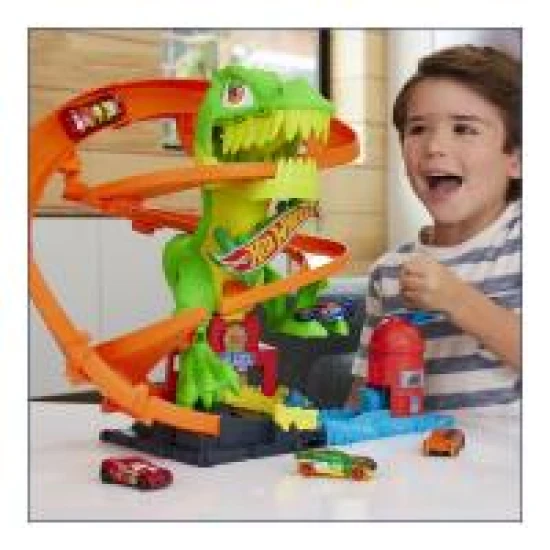 Hot Wheels City T. Rex útok na hasičskú stanicu Mattel Hot Wheels City T. Rex útok na hasičskú stanicu 25JBM73