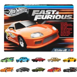 Hot Wheels angličáky Fast & Furious 10 ks