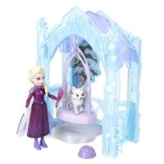 Mattel Frozen malá bábika Elsa a jej ľadová skrýša herný set 25JFG29