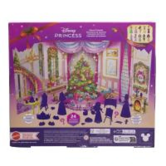Mattel Disney princezná malá bábika adventný kalendár 2025 25JFG79