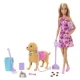 Barbie bábika so psíkom na prechádzke Mattel Barbie bábika so psíkom na prechádzke 25JJB46