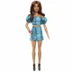 Mattel Barbie Fashionistas modelka v tope a sukni s petrolejovou potlačou 25JJN63