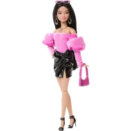 Barbie Deluxe Style modelka v tope s odhalenými ramenami a sukňou