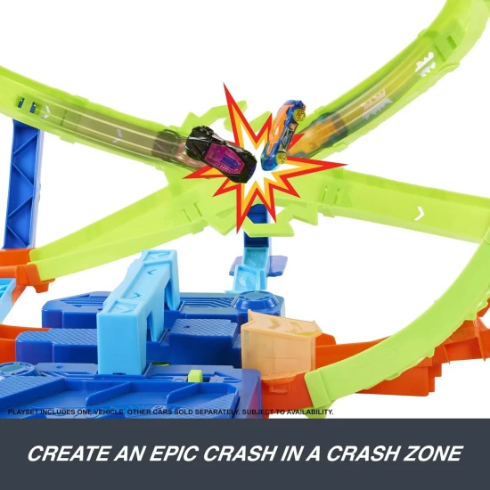 Mattel Hot Wheels Stunt Tracks Hypersphere Crash kaskadérska dráha 25JMG48