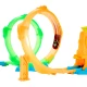 Mattel Hot Wheels Neon Speeder dráha s dvojitou slučkou 25JMG49